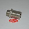 Machón reducido cromado M 3/8" M 1/2" largo