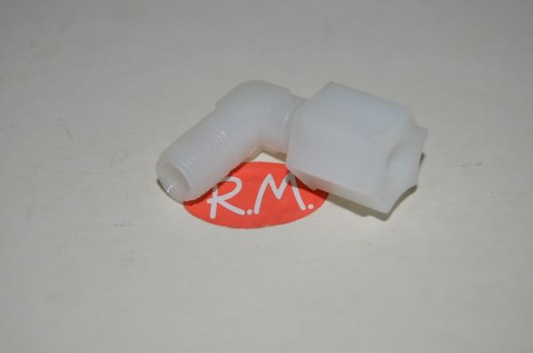 Osmosis codo 1/4 con tuerca a M 1/8