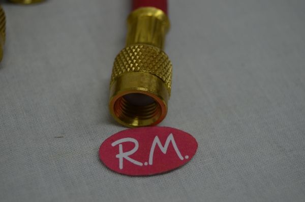 Juego de 3 mangueras 900 mm de 1/4" carga para gas freón - Imagen 3