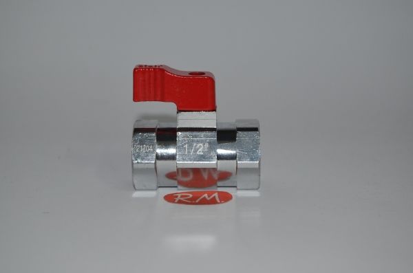 Válvula de bola mini roja H - H 1/2