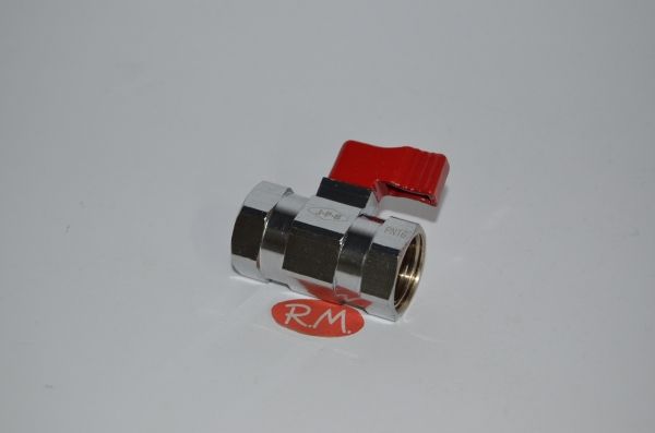 Válvula de bola mini roja H - H 1/2 - Imagen 2