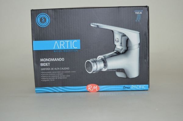 Grifo monomando bidé Pacific cromado - Imagen 2