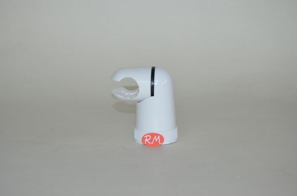 Soporte ducha cónico blanco