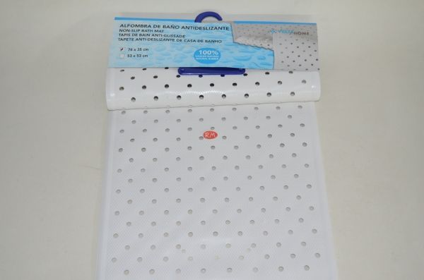 Alfombra baño blanca 76 x 35 cm