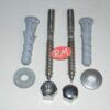 Juego tornillos acero inoxidable fijación wc a suelo M-8