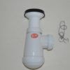 Sifón 1" 1/2 horizontal de lavabo - Bidé con válvula