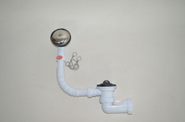 Sifón S-27 desagüe bañera con válvula 70 mm