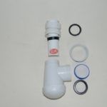 Sifón botella corto horizontal de lavabo - bidé sin válvula - Imagen 3