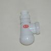 Sifón botella corto horizontal de lavabo - bidé sin válvula