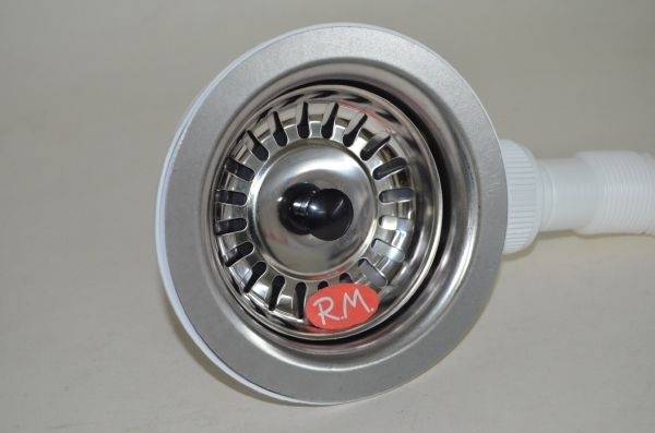 Válvula de cesta Inox para fregadero con rebosadero 113 mm - Imagen 4