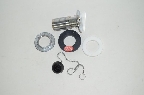 Válvula desagüe lavabo de latón cromado 1" - Imagen 2