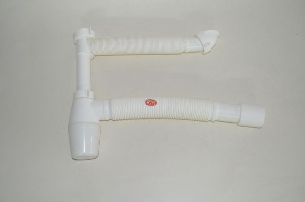 Sifón telescópico doble 1"1/2 a PVC Ø 40 mm