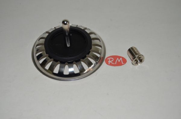 Tapón inox de cesta fregadera Franke 4396581 + 4372926 - Imagen 2