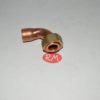 Racor dos piezas curvo H 1/2 Ø 15 mm boca plana