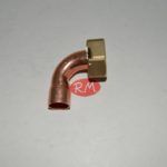 Racor dos piezas recto H 1/2 Ø 12 mm boca plana