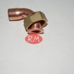 Racor dos piezas recto H 1/2 Ø 12 mm boca plana