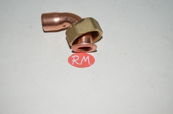 Racor dos piezas recto H 1/2 Ø 12 mm boca plana