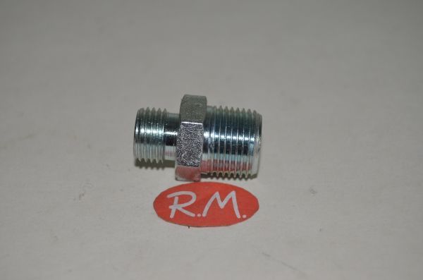Nipple gasoil M 3/8 plano M 1/4 cónico