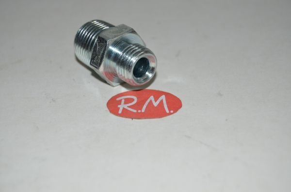 Nipple gasoil M 3/8 plano M 1/4 cónico - Imagen 2