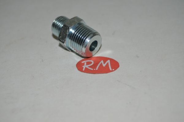 Nipple gasoil M 3/8 plano M 1/4 cónico - Imagen 3