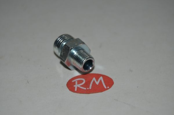 Nipple gasoil M 1/8 plano M 1/4 cónico - Imagen 2
