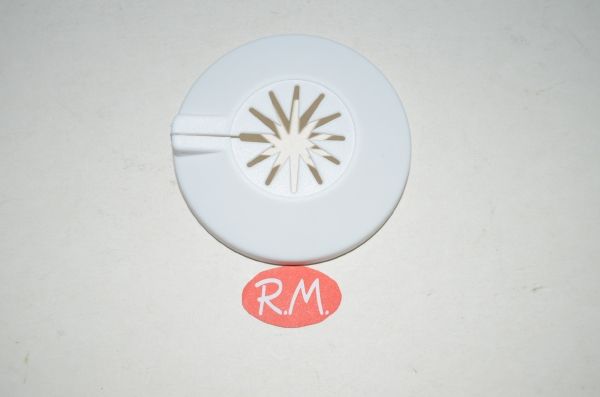 Embellecedor simple blanco para tubos calefacción