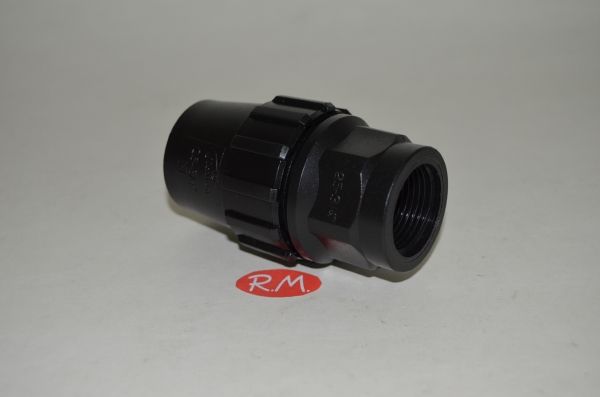 Enlace mixto polietileno hembra 3/4 a 25 mm