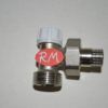 Detentor escuadra radiador roscar M 3/8 M 3/4