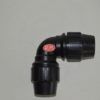 Enlace acodado polietileno hembra 32 mm