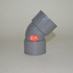 Codo 45° PVC Ø50 mm H H - Imagen 3