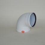 Codo 90° tubo evacuación humos Ø 110