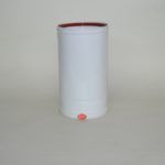 De chapa pintada blanca Diámetro interior hembra 132 mm Diámetro interior hembra 130 mm Largo del tubo 247 mm