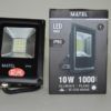 Foco proyector led 10w 6400K 1000 lumen negro