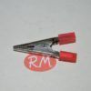 Pinza de cocodrilo roja 4,2 cm