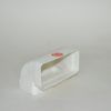 Tub pla codo rectangular vertical 90° 55 x 110 mm