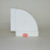 Tubpla codo rectangular horizontal 90° 55 x 110 mm