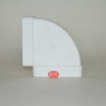 Tub pla codo rectangular horizontal 90° 55 x 110 mm - Imagen 3