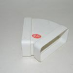 Tub pla codo rectangular horizontal 45° 55 x 110 mm - Imagen 3
