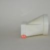 Tub pla empalme mixto recto Ø100 mm a 60 x 120 mm