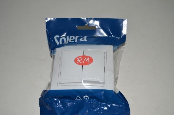 Conmutador empotrar blanco Solera ERP02U