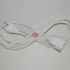 Alargo cable manguera blanca 2 x 1 mm 2 metros