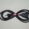 Alargo cable manguera negra 2 x 1 mm 5 metros