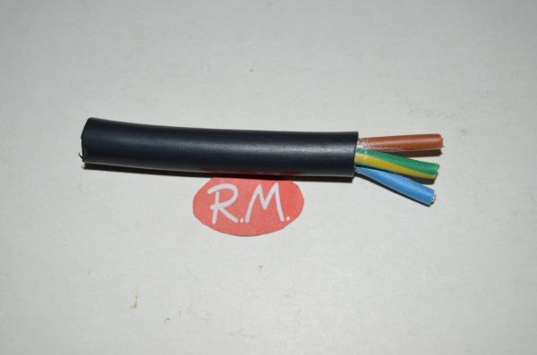 Cable manguera redonda negra 3 x 2.5 mm