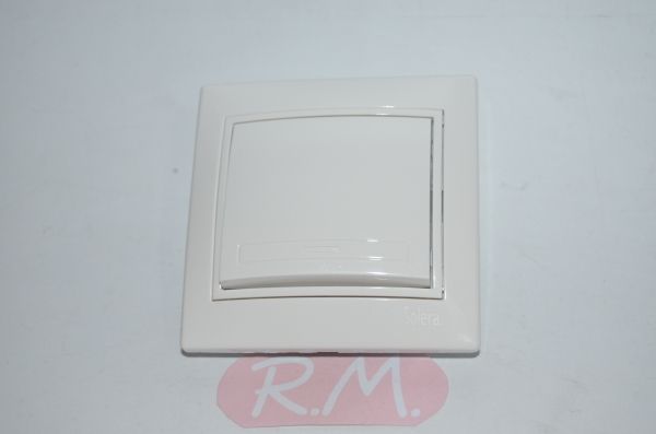 Pulsador empotrar blanco Solera ERP03U