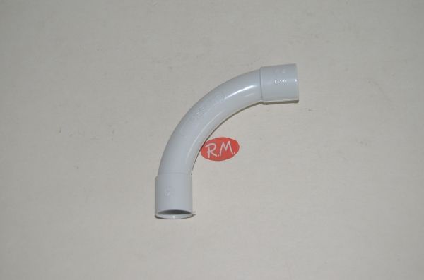 Curva corta gris tubo rígido 20 mm - Imagen 2