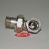 Enlace latón cromado M H 3/8" acodada