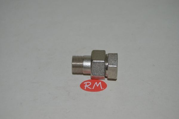 Enlace latón cromado M H 3/8" recto