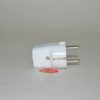 Clavija enchufe schuko blanca 4.8 mm