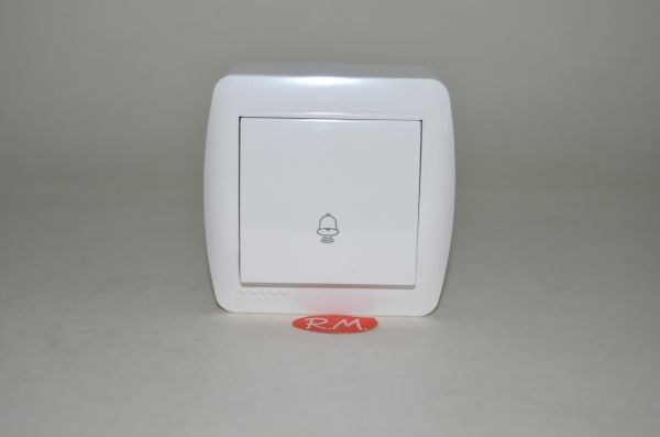 Pulsador timbre superfície blanco Solera MUR03U