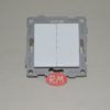 Conmutador doble empotrar Onlex blanco 23851